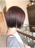 ミニボブ×イルミナカラー ぶつ切りボブ