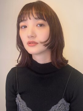 ノース イースト 高円寺店(north east) 顔周りデザインカット/ぷつっとカット