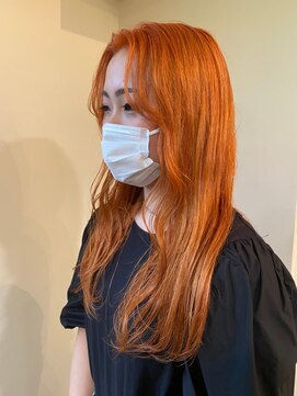 ラべリー 池袋(LOVELEY) オレンジベージュ　ブリーチ　【池袋】