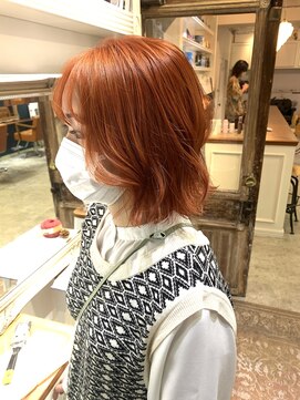 ケイト(kate) 【kate 大宮】オレンジベージュ×ゆるまきショート