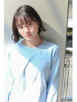 デヴェロペ(Devellope.)&nbsp;【Devellope.】 切りっぱなしボブ　耳掛けボブ　ナチュラル