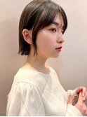 お洒落なミニボブヘア/ヘルシースタイル/ショコラアッシュ