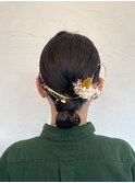 タイトシニヨンの和装スタイル