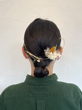 メッツァ(metsa) タイトシニヨンの和装スタイル