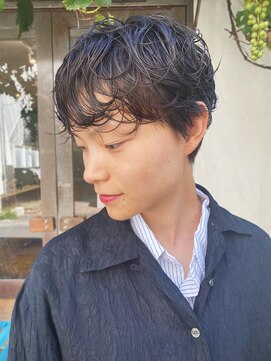 ロッソサンテ(rosso sante) ウエットショートパーマ