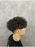 【ツイストスパイラルパーマ】束感ショート　マッシュパーマ　