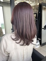 アクアオモテサンドウ(ACQUA omotesando)&nbsp;△ダブルカラーピンクラベンダーブラウンレイヤーカット髪質改善