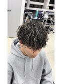 モテすぎ注意! 波巻きパーマ×ハイライト