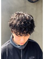 メンズギフト(men's GIFT) 波巻きスパイラルパーマ刈り上げツーブロックメンズマッシュ