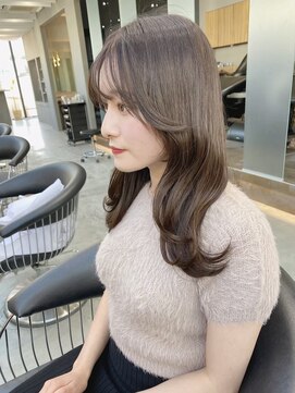 ハローバイシー 仙台(Hello by Sea) 小顔前髪　くびれレイヤー　こなれミディ　イメチェン　仙台