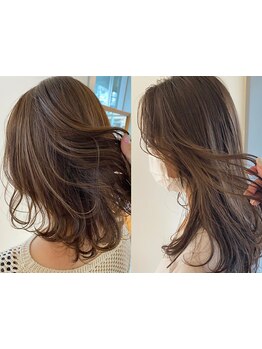 綱島駅徒歩1分♪ファーストグレイの方も、多くてなかなか染まりにくい方も艶のある美しいカラーをご提案☆
