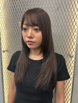 スリーバイベルベット(THREE...by velvet)&nbsp;ダークブラックカラー/ダブルカラー/髪質改善/オージュア