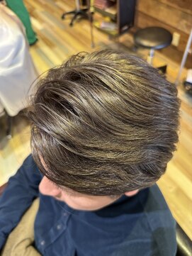 ラグーン(LAGOON) メンズ/ブリーチ/ハイライトカラー/グレージュ