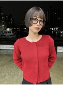 前上がりボブスタイル