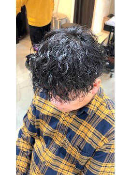 ブルニール 心斎橋(BLEUNIR) 波巻きパーマ　重ため　刈り上げ