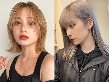 ムク 横浜店(muku)の写真/保湿力◎なケアブリーチで艶のあるミディアム・ロングヘアに＊ブリーチ後のヘアケアもレクチャー致します＊