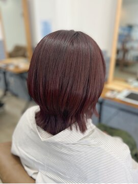 リープ(leap hair) くびれヘア × レッドブラウン