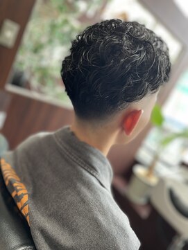 グルーミングサロンスカイ 小岩南口店 (Grooming Salon SKY) フェードとの相性◎メンズカーリーヘア×フェードカット