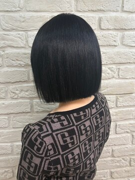 アンククロス 表参道(ANKH CROSS) ダークブラック/プツッとボブ/艶髪[Miyu}