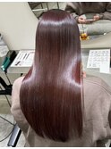 髪質改善 スーパーロング ワンレングス レイヤー 韓国風巻き