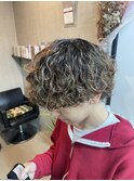 波巻きパーマ