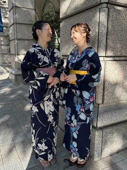 ロゼッタプラス(ROSETTA+)の写真/【ROSETTA＋×KIMONO】早朝着付可。浴衣や訪問着,振袖など大切な１日はロゼッタで。※電話予約のみ受付可能