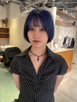 エルム 原宿 表参道(yelm) ミニボブ/ネイビーブルー