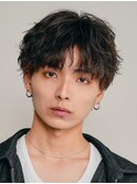 シャドウパーマ緩めマッシュミニウルフ原宿無造作20代30代