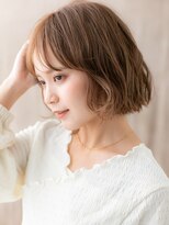 カバーヘア ブリス 上尾西口店(COVER HAIR bliss) ミルクティーアッシュゆるふわ大人ボブパーマA0上尾20代30代