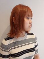 Folk Lore【フォークロア】己斐店 ピンクオレンジ/ミディアムボブ