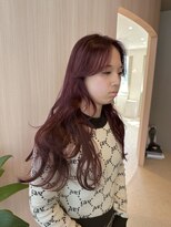 オン キャナルシティ博多前店(on)&nbsp;【哉汰】暖色系/顔周りレイヤーカット/コテ巻き20代