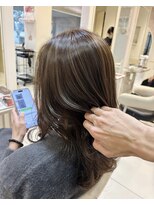 アッシュ 西荻窪店(Ash)&nbsp;カット＋デザインハイライト＋極上TRで垢抜けヘア