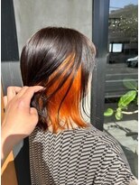 ラッキーヘア 加古川(Lucky Hair)&nbsp;vivid orangeインナーカラー【カドワキ】【ラッキーヘア加古川】