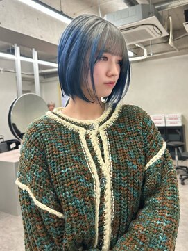 ティント 梅田(Tint) 【KENT】ルーツシルバーブルーボブ《大阪梅田駅》