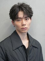 テン 心斎橋(tenn.) 心斎橋フェザーパーマ毛流れセンターパートカルマパーマ強め40代