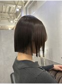 #美髪ストレートと切りっぱなしボブ