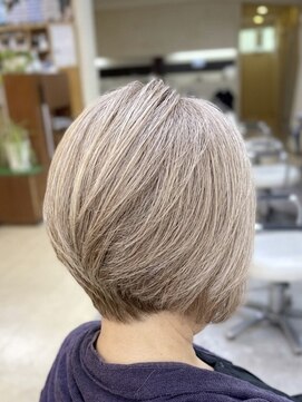 ビーワンヘアー 藤井寺 土師ノ里(B1hair) 白髪ぼかし/ハイライトなし