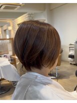 ハピネスフィール 宇治店(Happiness FEEL)&nbsp;丸みくびれショート白髪ぼかし京都宇治グレージュ