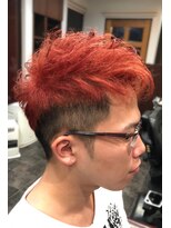 アミューズ(amuse)&nbsp;レッドソフモヒかき上げヘア♪ｂｙカットハウス アン