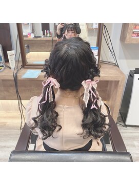ヘアセット アリエス 新宿駅前店(aries) ＊お花ツインテール＊