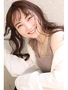 アンバースデー(UNBIRTHDAY) シースルーバング/オリーブグレージュ【HIYORI】