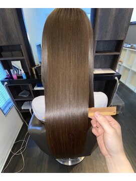 アールサロンプラスキャスパ 自由が丘(Rrsalon+CASPA) 【髪質改善】高濃度水素Tr/透明感艶カラー/オリーブベージュ