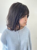 フォーク FOLK&nbsp;【FOLK】透明感グレージュ☆似合わせナチュラルウエーブボブ♪