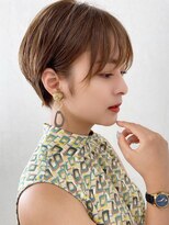 セブンルックス モカ 宇都宮鶴田店(7LOOKS mocha) 柔らかベージュブラウン×ショートボブ/ミニボブ