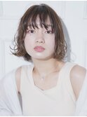 ナチュラルボブ/くせ毛風ボブ/20代30代【カペリベラ香里園店】