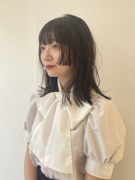 ハイブ 金沢(Hive) レイヤーボブ小顔ヘアミディアムストレート10代20代髪質改善