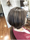 白髪ぼかしハイライト