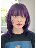 ディーン 栄店(DEAN)&nbsp;DEAN【パープルカラー】ダブルカラーインナーカラーケアブリーチ