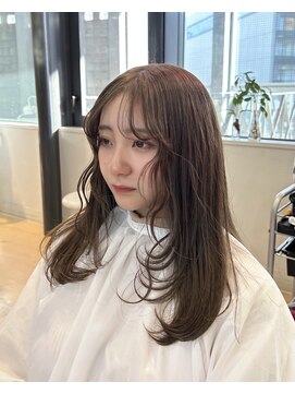 ヘアサロン アウラ(hair salon aura) 流行りのOlivebeige/透明感カラー/柔らかいカラー