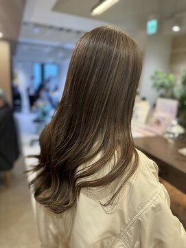 ボネッカ 鶴見(BONECCA) 【浜田奈津子】ナチュラルハイライト×グレージュ